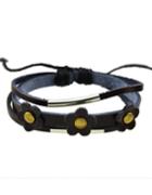 Shein Pu Leather Wrap Adjustable Bracelet