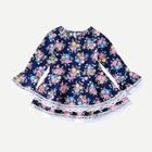 Shein Toddler Girls Calico Print Lace Trim Dress
