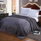 Shein Solid Faux Fleece Throw Blanket