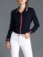 Shein Ribbon Hem Shirt
