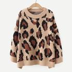 Shein Drop Shoulder Leopard Print Jumper