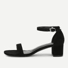Shein Ankle Strap Two Part Block-heel Sandals