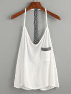 Shein Geometric Slim Racerback Cami Top