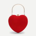 Shein Heart Shaped Clutch Bag With Chain