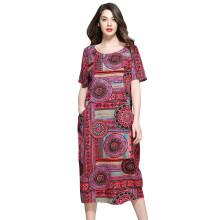 Shein Plus Ornate Print Tunic Dress