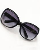 Shein Purple Lenses Black Rim Sunglasses