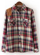 Rosewe Autumn Essential Long Sleeve Plaid Shirts For Woman