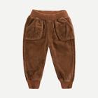 Shein Toddler Boys Pocket Detail Solid Corduroy Pants