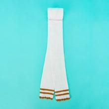 Shein Girls Striped Trim Footless Tights