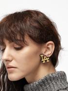 Shein Gold Letter Stud Earrings