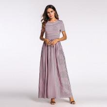 Shein Striped Pocket Detail Dress