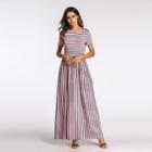 Shein Striped Pocket Detail Dress
