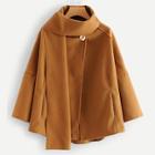 Shein Solid Coat With Scarf