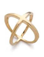 Shein Gold Cross Circle Ring