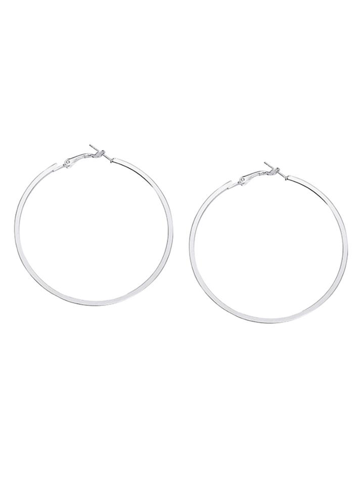 Shein Silver Hoop Earrings