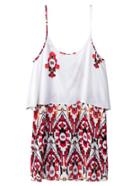 Shein Multicolor Print Spaghetti Strap Dress