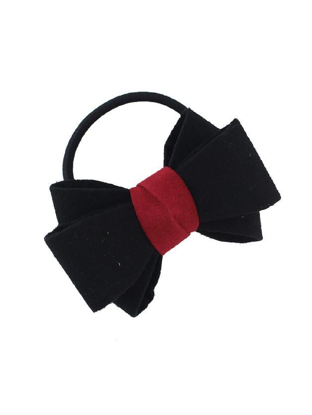 Shein Black Flannel Bowknot Headbands Women Hairwear