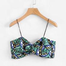 Shein Abstract Print Twist Cami Top