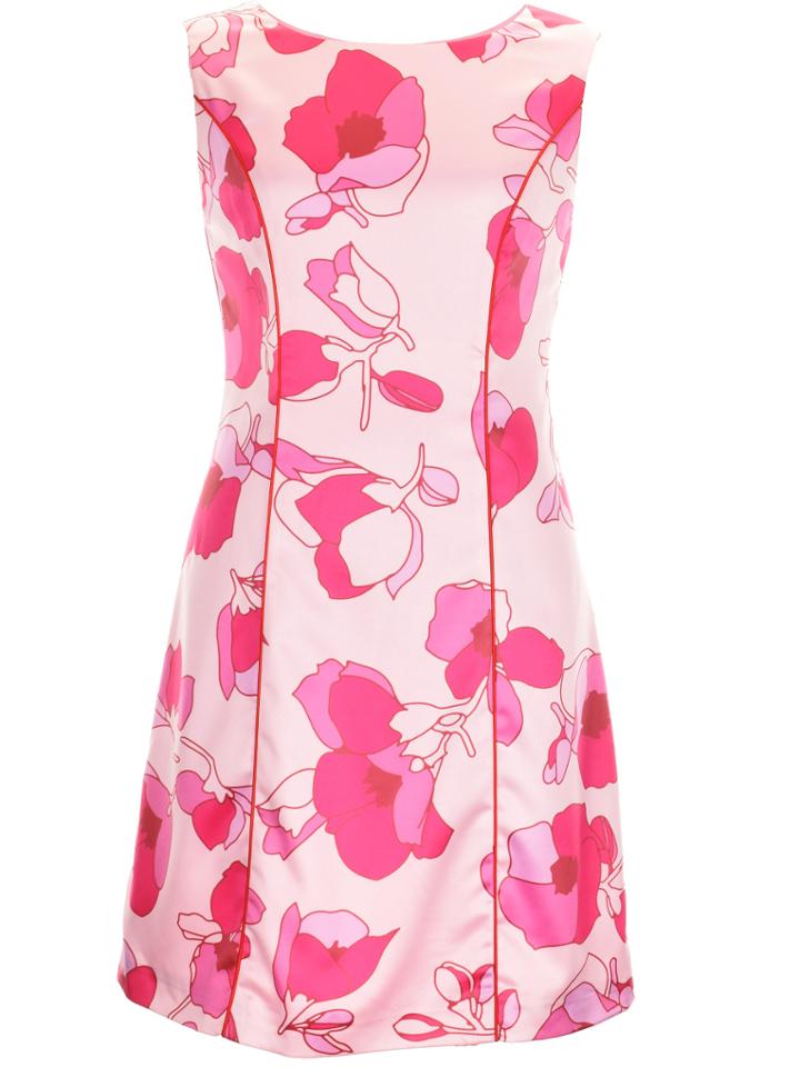 Shein Pink Flowers Print Shift Dress