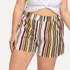 Shein Plus Multi Striped Shorts