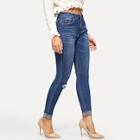 Shein Rolled Knee Rips Jeggings