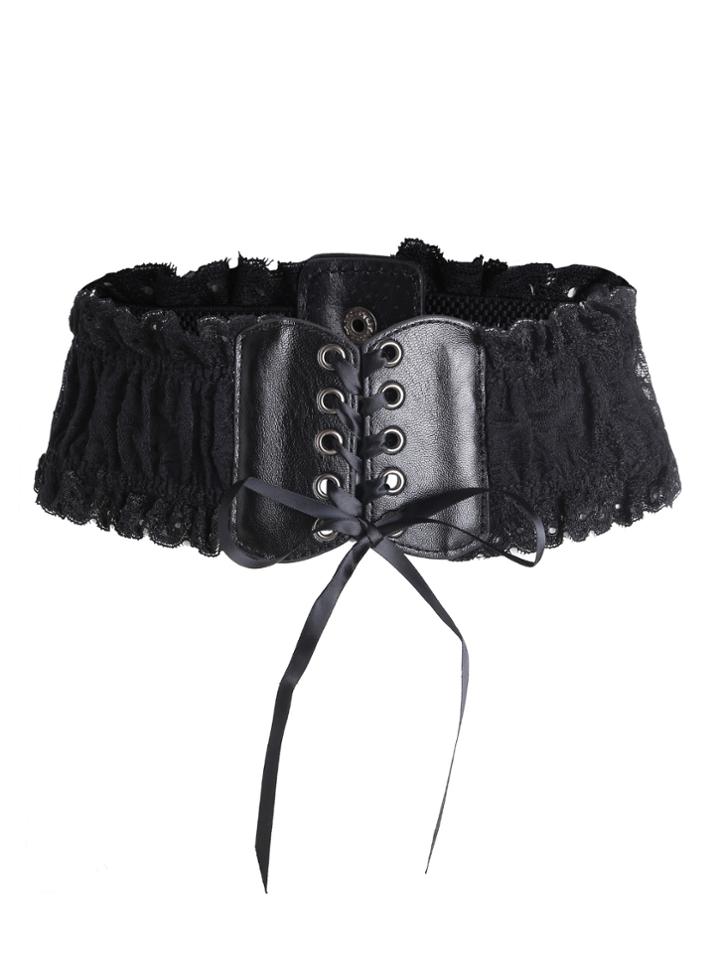 Shein Tie Front Lace Belt