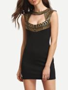 Shein Black Cut Out Bodycon Dress