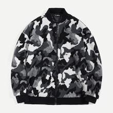 Shein Men Pocket Front Camo Teddy Jacket