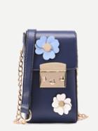 Shein Flower Embellished Crossbody Pouch Bag
