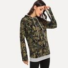 Shein Camouflage Hooded Sweatshirt