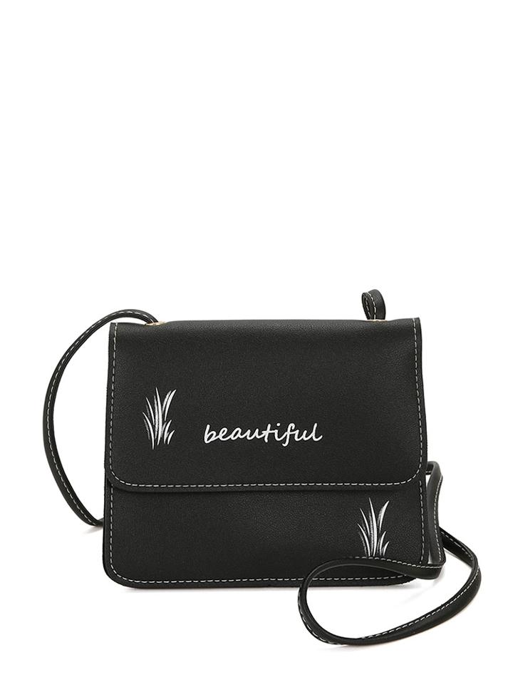 Shein Seam Trim Detail Shoulder Bag
