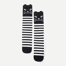 Shein Girls Cartoon Striped Socks