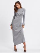 Shein Frilled Detail Tiered Bell Sleeve Tee Dress