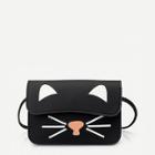 Shein Stitch Trim Cat Print Bag