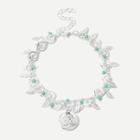 Shein Leaf Decorated Layered Chain Anklet
