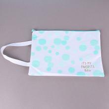 Shein Dot Print Top Zip  File Bag