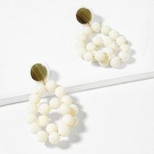 Shein Plain Beaded Drop Earrings
