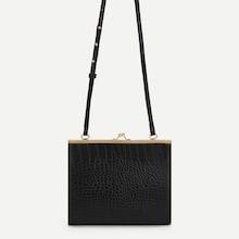 Shein Solid Kiss Lock Crossbody Bag