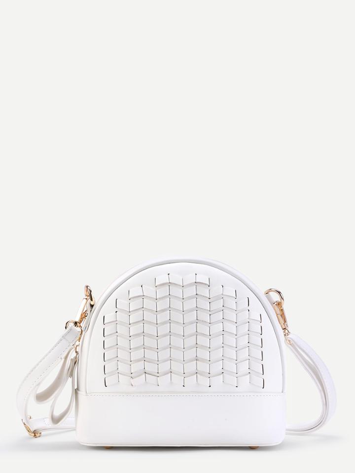 Shein Geometric Design Flap Pu Shoulder Bag