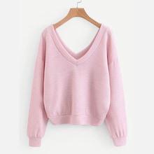Shein Double V Drop Shoulder Jumper