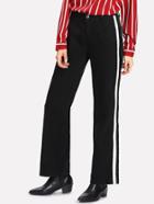 Shein Contrast Side Wide Leg Jeans