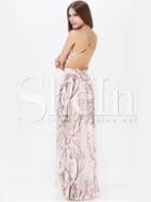 Shein Hibiscus Florals V-neck Spaghetti Straps Backless Maxi Dress