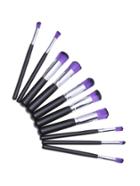 Shein Black And Sliver Professional Makeup Brush Set