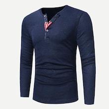 Shein Men Contrast V Neck Jumper