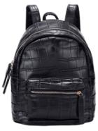 Shein Black Zipper Stone Texture Backpack