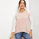 Shein Asymmetric Hem Cut Out T-shirt