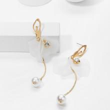 Shein Petal Detail Drop Earrings With Jewelry