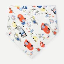 Shein Baby Car Pattern Handkerchief With Button
