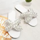 Shein Faux Pearl Decorated Flat Slippers