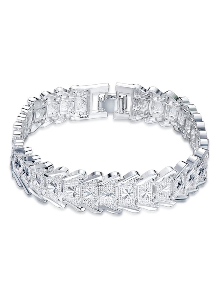Shein Geometric Design Plated Bracelet